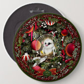 Badge Rond 15,2 Cm Bébé Colombe (Devant & derrière)
