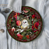 Badge Rond 15,2 Cm Bébé Colombe (En situation)