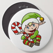 BADGE ROND 15,2 CM BÉBÉ ELF (Devant & derrière)