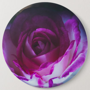 Badge Rond 15,2 Cm Belle fleur rose