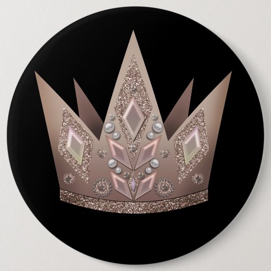 Badge Rond 15,2 Cm Belles perles perles de perle parties scintillant  (Devant)