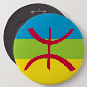Badge Rond 15,2 Cm Berbères Berbères Berbères Berbères Amazigh Drapea (Devant & derrière)