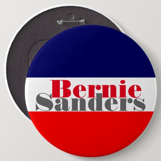 Badge Rond 15,2 Cm Bernie Sanders (Devant & derrière)