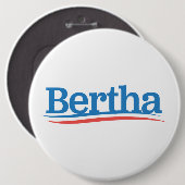 Badge Rond 15,2 Cm Bertha "Bernie" Grateful Dead (Devant & derrière)
