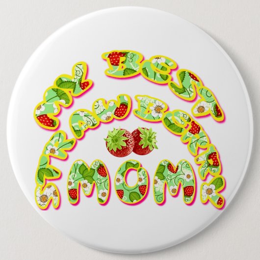 Badge Rond 15,2 Cm best mom ever (Devant)