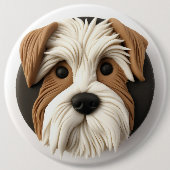 Badge Rond 15,2 Cm Biewer Terrier Dog 3D inspiré (Devant)