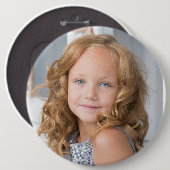 Badge Rond 15,2 Cm BIG custom photo round button (Devant & derrière)