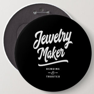 Badge Rond 15,2 Cm Bijouterie Création Titre du travail Cadeau