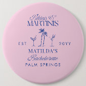 Badge Rond 15,2 Cm Bikinis and martinis Elegant vintage bachelorette (Devant)