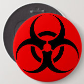 Badge Rond 15,2 Cm Biodanger (Devant & derrière)
