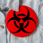 Badge Rond 15,2 Cm Biodanger (En situation)