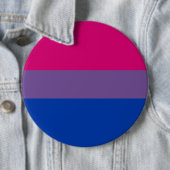Badge Rond 15,2 Cm Bisexual Pride Flag (En situation)