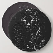 Badge Rond 15,2 Cm Black Panther — par BurnsInHell (Devant & derrière)