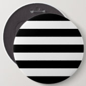Badge Rond 15,2 Cm Blancs Et Noirs Élégants (Devant & derrière)