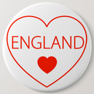 Badge Rond 15,2 Cm Bonne Angleterre de coeur