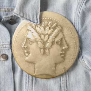 Badge Rond 15,2 Cm Bonne année — Janus Coin