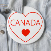 Badge Rond 15,2 Cm Bonne chance au Canada (En situation)
