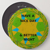 Badge Rond 15,2 Cm Bonne journée (Devant & derrière)