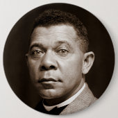 Badge Rond 15,2 Cm Booker Washington : African American Educator (Devant)