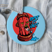 Badge Rond 15,2 Cm Borne d'incendie (En situation)