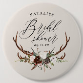 Badge Rond 15,2 Cm Botanique rustique de ferme botanique douche de nu (Devant)