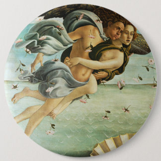 Badge Rond 15,2 Cm Botticelli "La Naissance de Vénus - Zéphyr et Chlo
