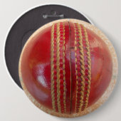 Badge Rond 15,2 Cm Boule de cricket (Devant & derrière)