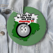 Badge Rond 15,2 Cm Boule pauvre de Widdle (En situation)