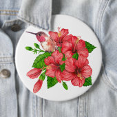 Badge Rond 15,2 Cm Bouquet tropical (En situation)