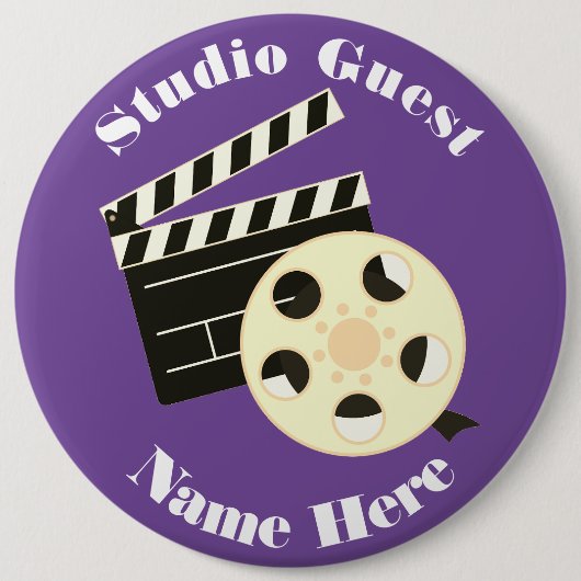 Badge Rond 15,2 Cm Bouton (Devant)