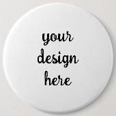 Badge Rond 15,2 Cm Bouton (Devant)