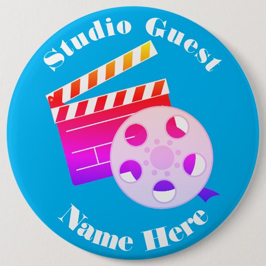 Badge Rond 15,2 Cm Bouton (Devant)