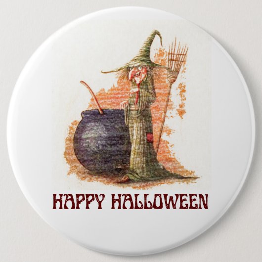 Badge Rond 15,2 Cm Bouton (Devant)