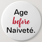 Badge Rond 15,2 Cm Bouton (Devant)