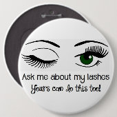 Badge Rond 15,2 Cm Bouton (Devant & derrière)