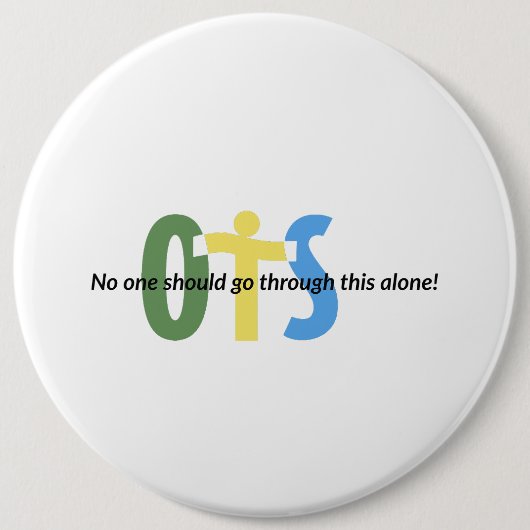 Badge Rond 15,2 Cm Bouton (Devant)