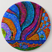 Badge Rond 15,2 Cm Bouton 6" d'art de golf de disque (Devant)