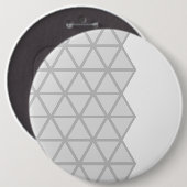 Badge Rond 15,2 Cm Bouton à motif gris (Devant & derrière)