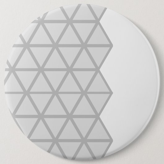 Badge Rond 15,2 Cm Bouton à motif gris (Devant)