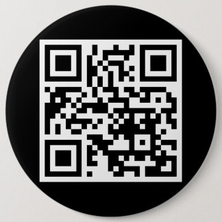 Badge Rond 15,2 Cm Bouton Arrondi du code QR uniquement