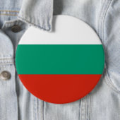 Badge Rond 15,2 Cm Bouton avec drapeau de Bulgarie (En situation)