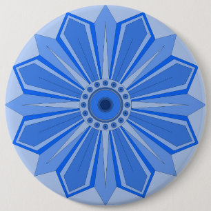 Badge Rond 15,2 Cm Bouton avec l'art de la fleur