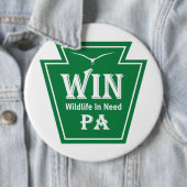 Badge Rond 15,2 Cm Bouton bénévole WIN (En situation)