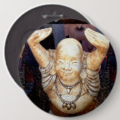 Badge Rond 15,2 Cm bouton bouddha souriant (Devant & derrière)