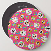 Badge Rond 15,2 Cm Bouton carré (Devant & derrière)