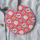 Badge Rond 15,2 Cm Bouton carré (En situation)
