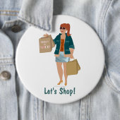 Badge Rond 15,2 Cm Bouton colossal de DHG (En situation)