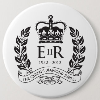 Badge Rond 15,2 Cm Bouton commémoratif de jubilé de diamant
