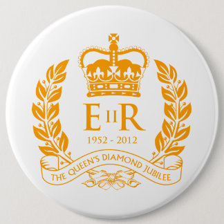Badge Rond 15,2 Cm Bouton commémoratif de jubilé de diamant