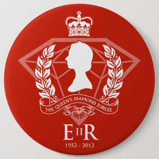Badge Rond 15,2 Cm Bouton commémoratif de jubilé de diamant